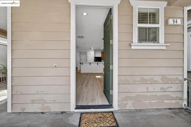 a view of front door of house