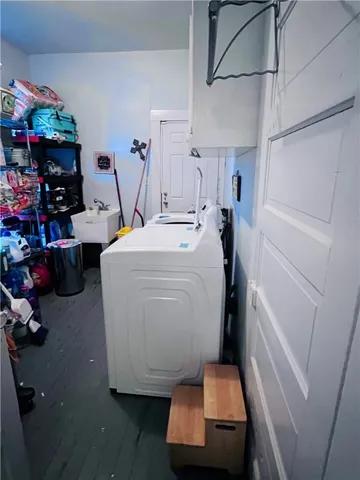 a room with storage and utility