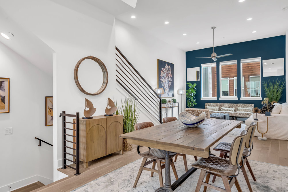 2505 Bluebonnet Lane, Unit 5 Austin, TX 78704 - Photo 14 of 35 a view of a dining room with furniture window and wooden floor