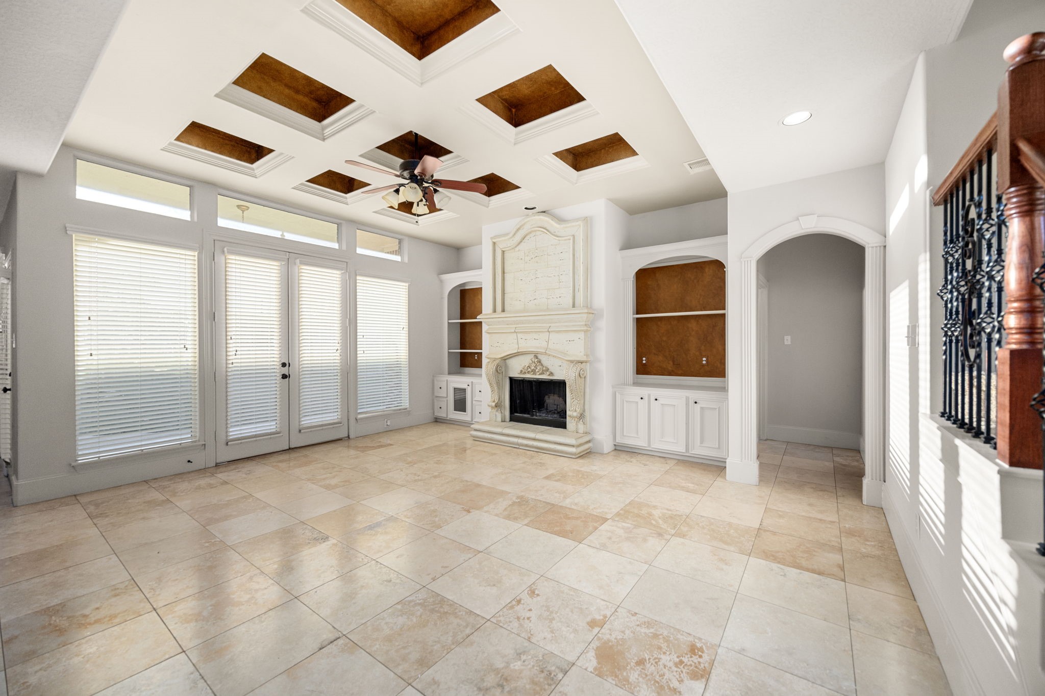 18921 Mountain Spring Drive Spring, TX 77379 - Photo 11 of 40 a view of a livingroom with a fireplace