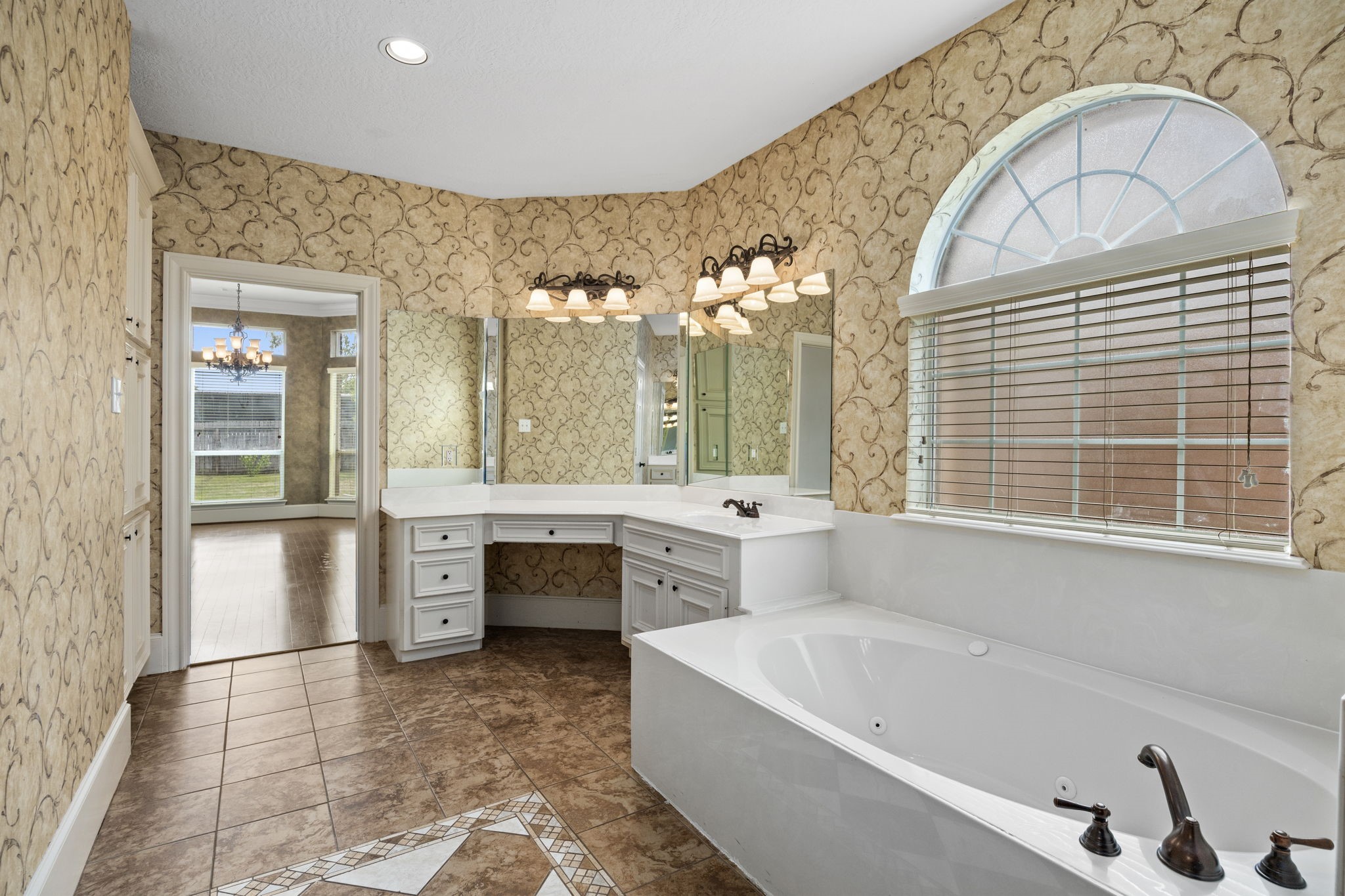 18921 Mountain Spring Drive Spring, TX 77379 - Photo 28 of 40 a large spacious bathroom with a large tub and shower