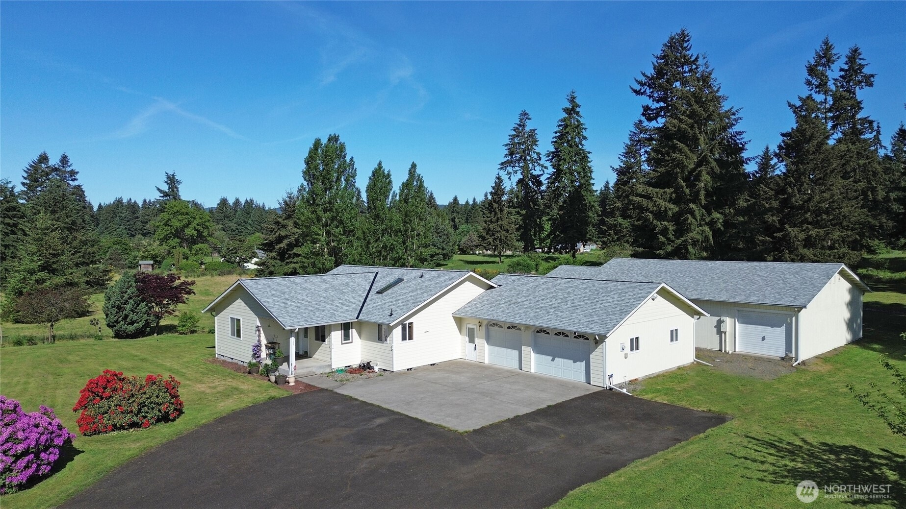 17103 Camas Run Lane Southwest Rochester, WA 98579 - Photo 2 of 40 an aerial view of a house