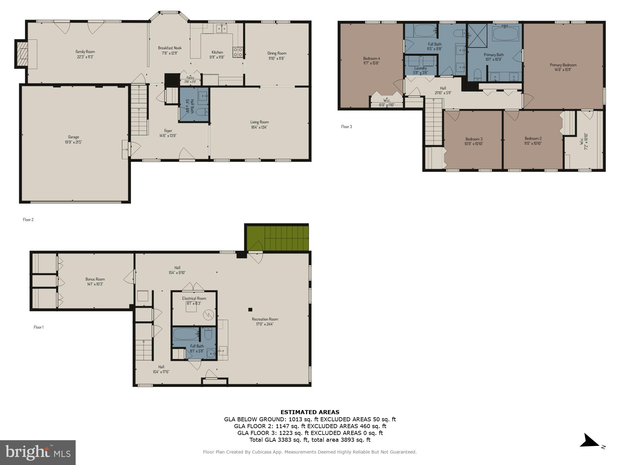 1508 Fairlakes Place Bowie, MD 20721 - Photo 51 of 51 Floor Plan: All Levels