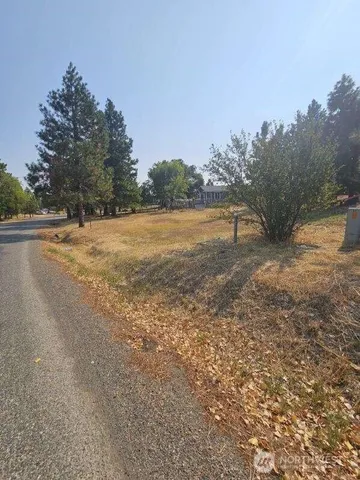 a view of a lake with trees in the background