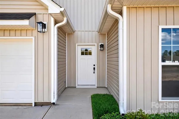a view of front door and porch
