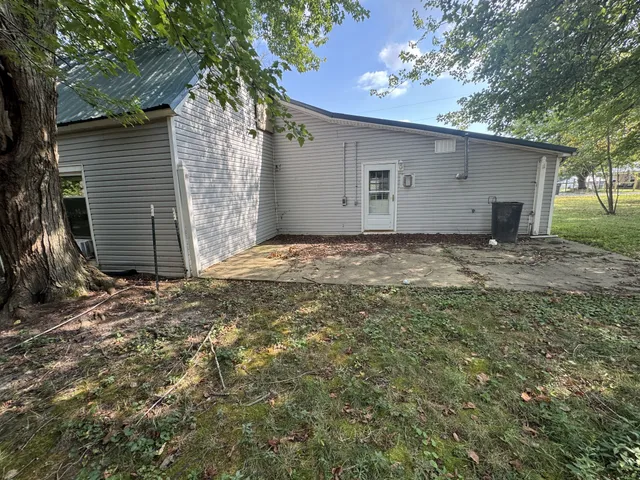 a backyard of a house