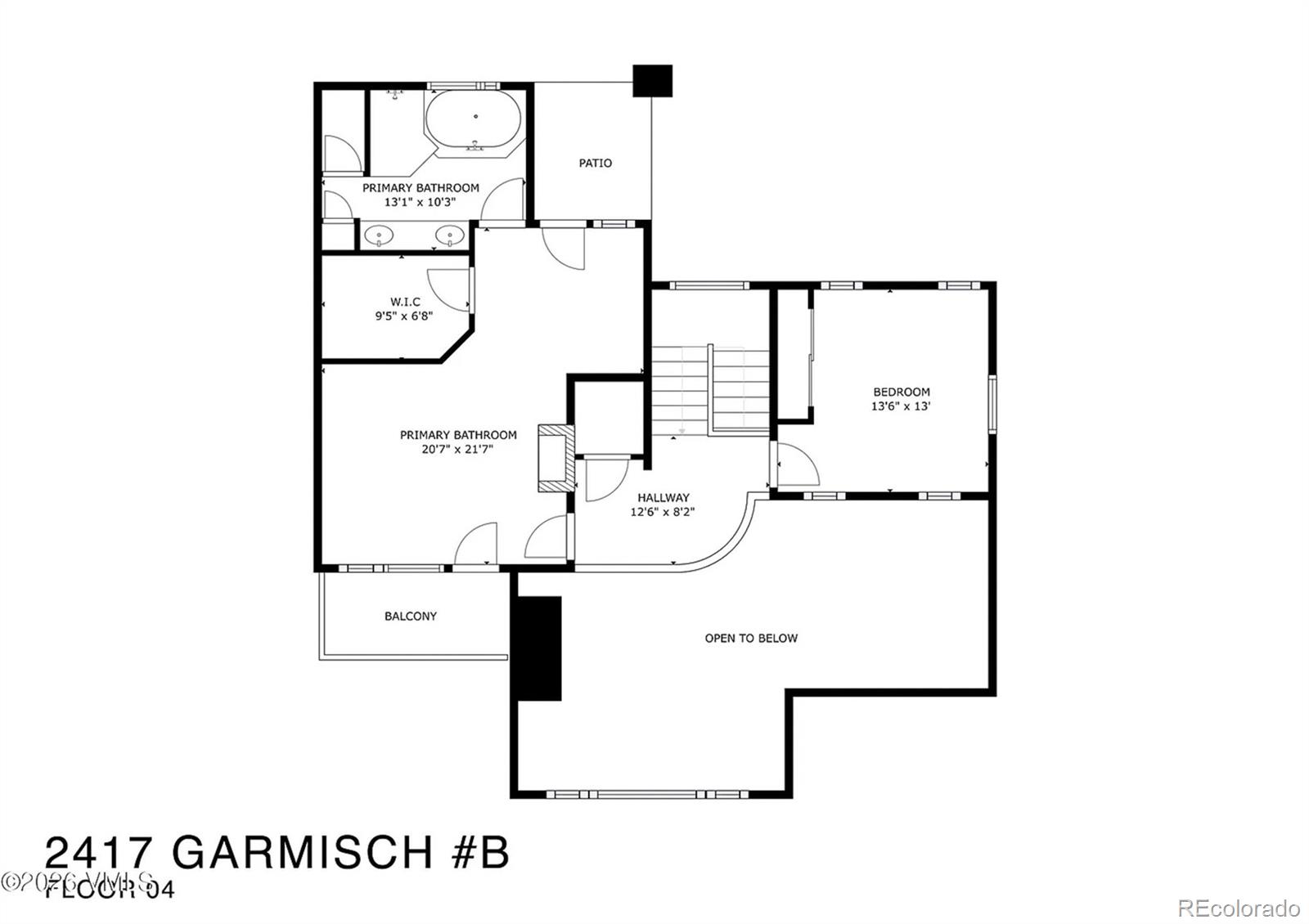 2417 Garmisch Drive, Unit B Vail, CO 81657 - Photo 42 of 43 a picture of a floor plan