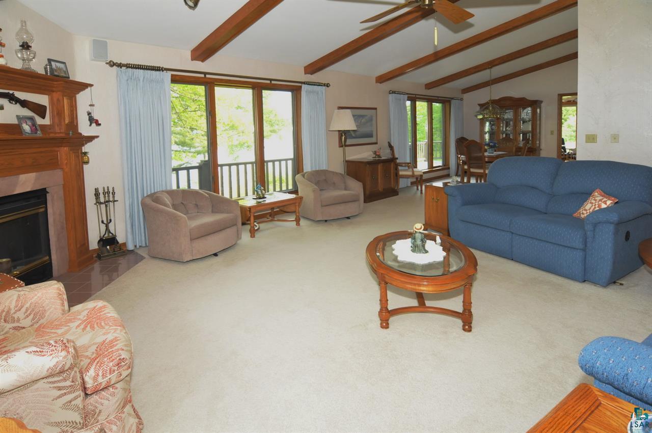 37431 Apostle Bay Road Bayfield, WI 54814 - Photo 5 of 49 Spacious living area has vaulted ceiling