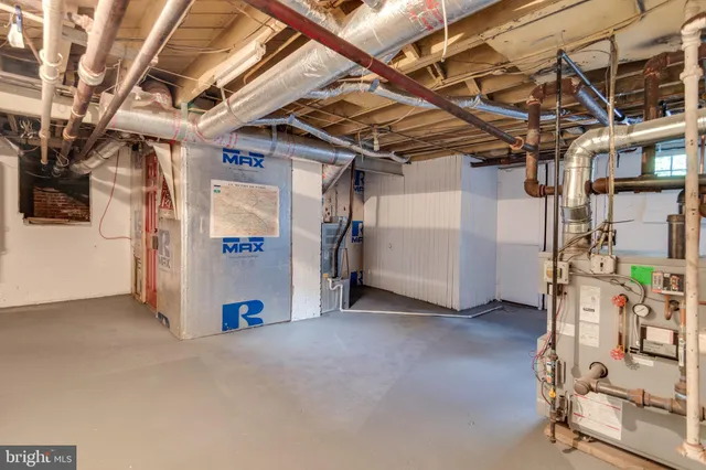 a view of a storage room