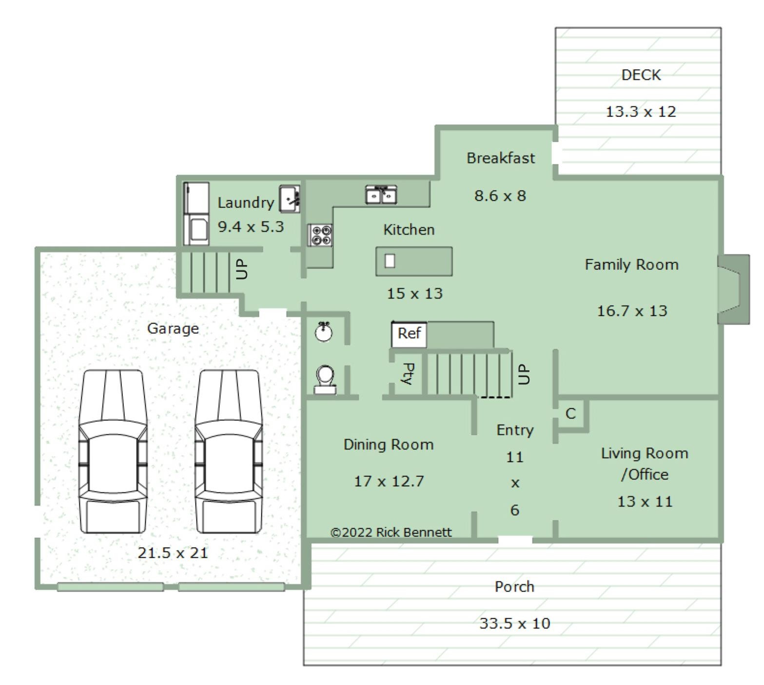 10401 Hallingdale Court Raleigh, NC 27614 - Photo 36 of 37 Floor Plan First Floor