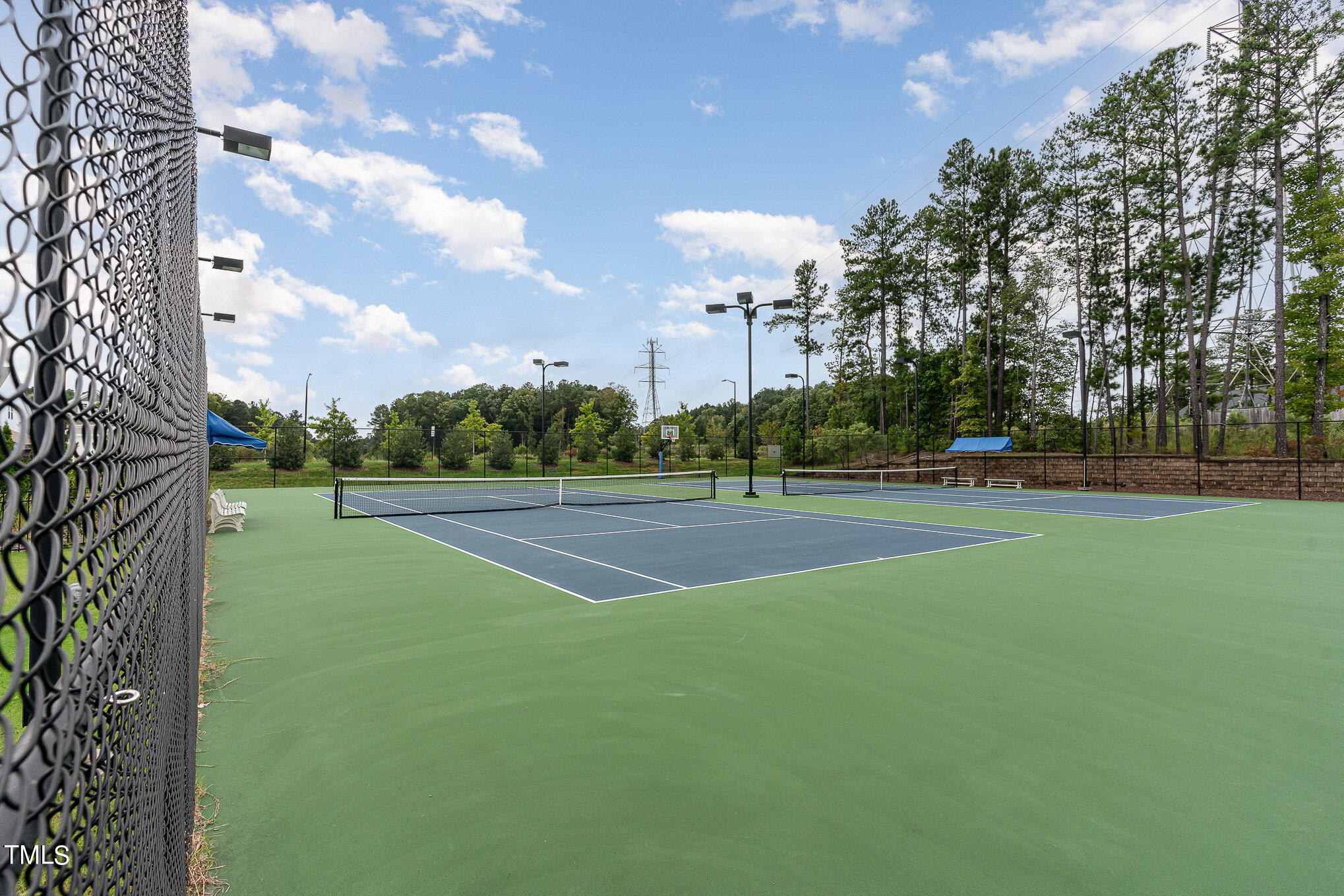 1308 Atticus Way Durham, NC 27703 - Photo 40 of 40 a view of a tennis ground with large trees