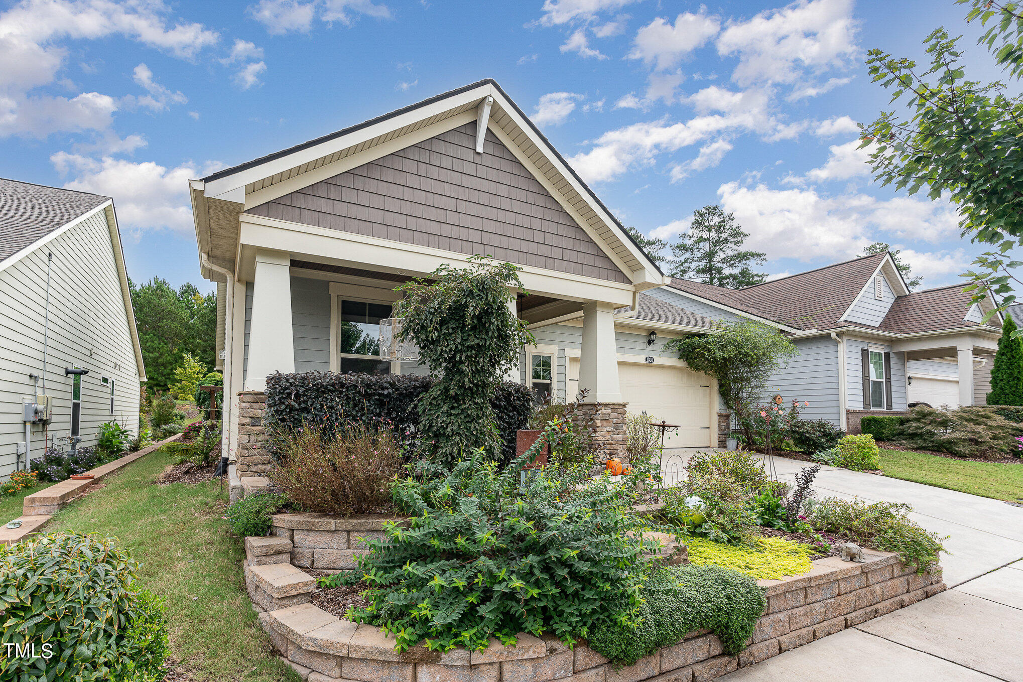 1308 Atticus Way Durham, NC 27703 - Photo 4 of 40 a front view of house with yard and outdoor seating