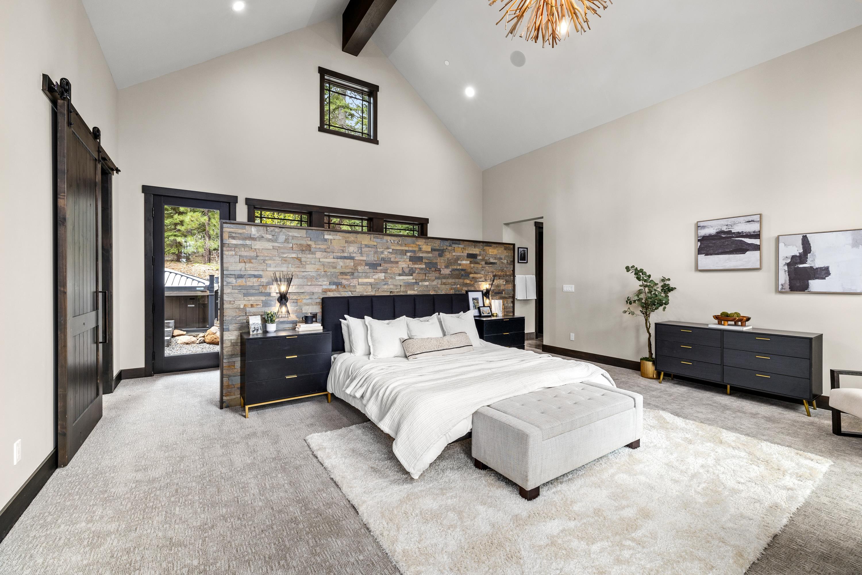 9355 Nine Bark Road Truckee, CA 96161 - Photo 16 of 21 a bedroom with a bed and a couch