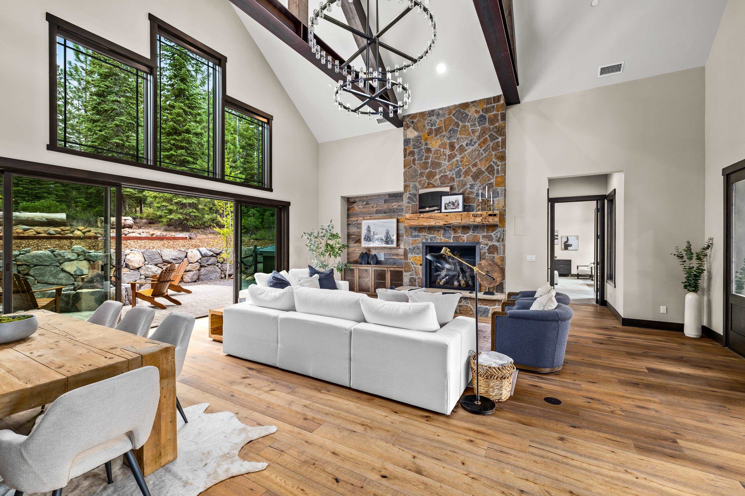 9355 Nine Bark Road Truckee, CA 96161 - Photo 5 of 21 a living room with furniture large window and wooden floor