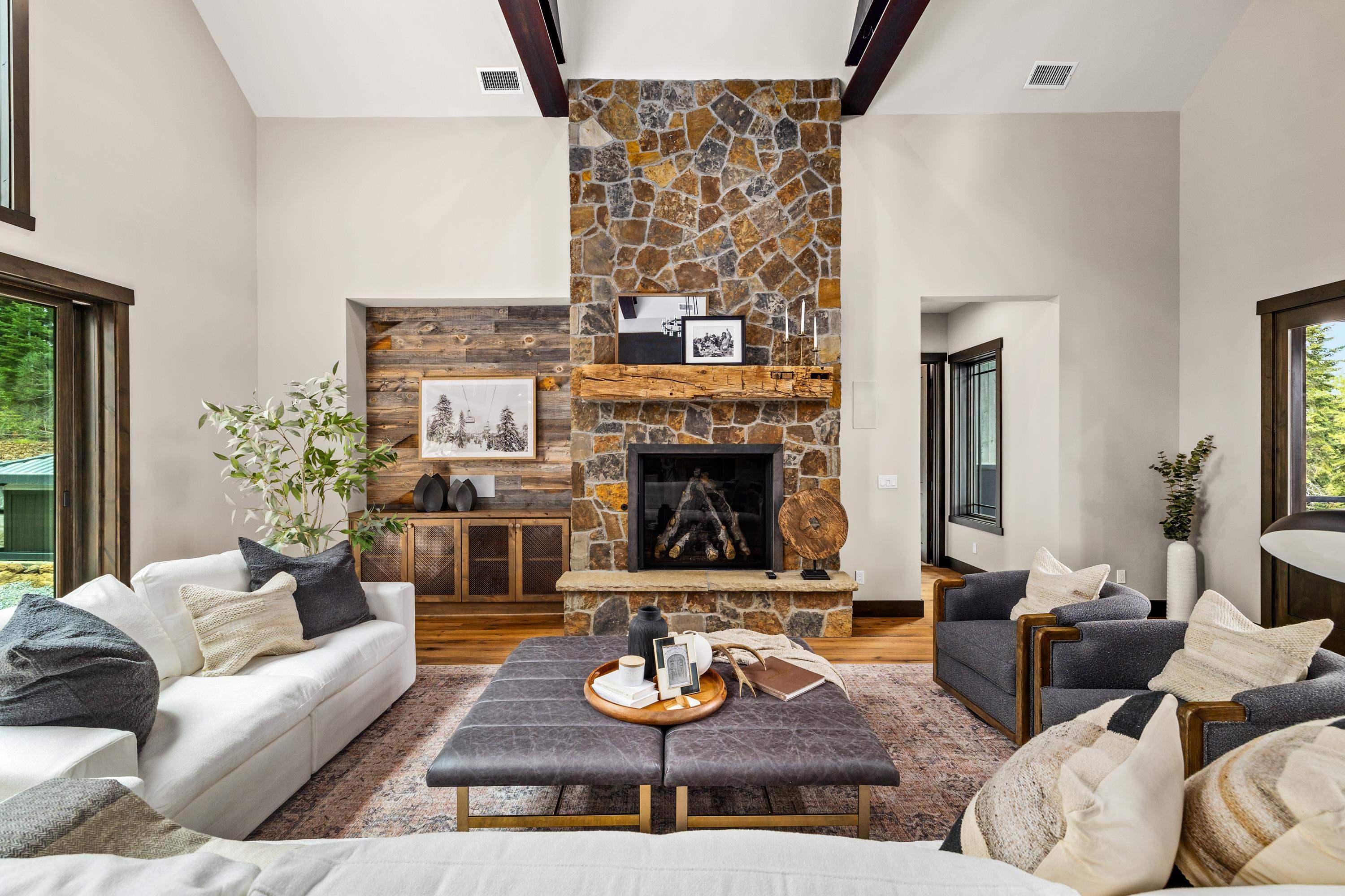 9355 Nine Bark Road Truckee, CA 96161 - Photo 7 of 21 a living room with furniture and a fireplace
