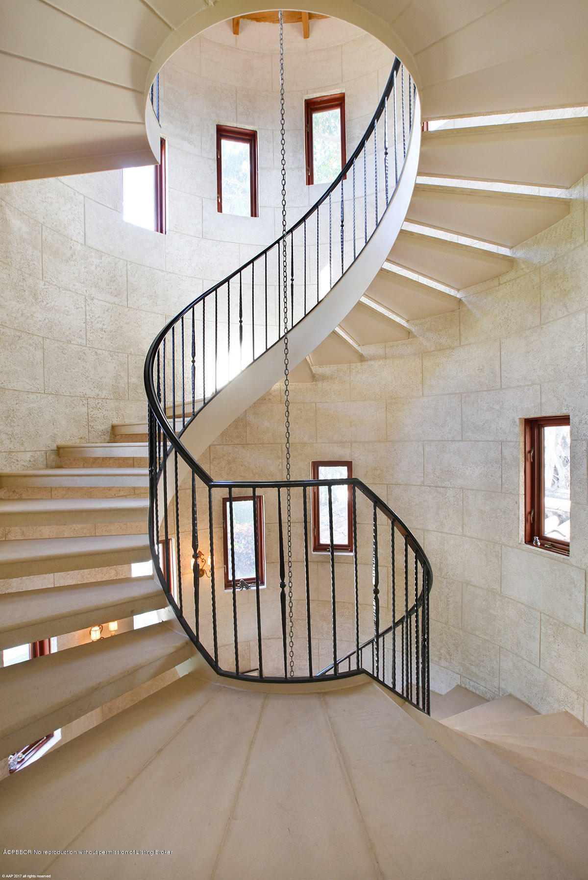1 Golfview Road Palm Beach, FL 33480 - Photo 28 of 38 a view of staircase with white walls and a window