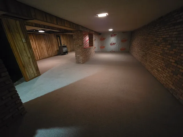 a view of a storage room