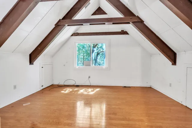 a view of a room with window