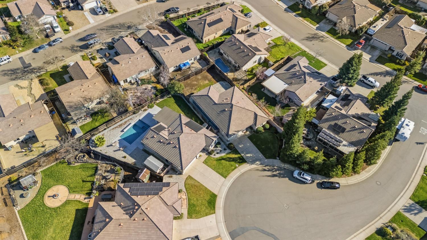 170 Par Court Ione, CA 95640 - Photo 28 of 31 an aerial view of a house with a swimming pool