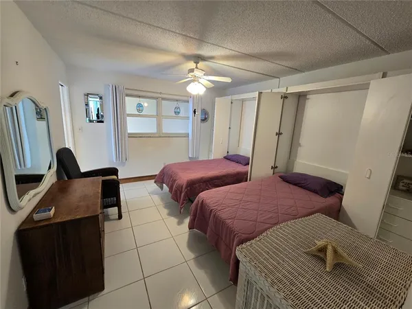 a view of a glass door