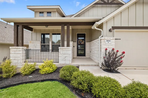 a front view of a house