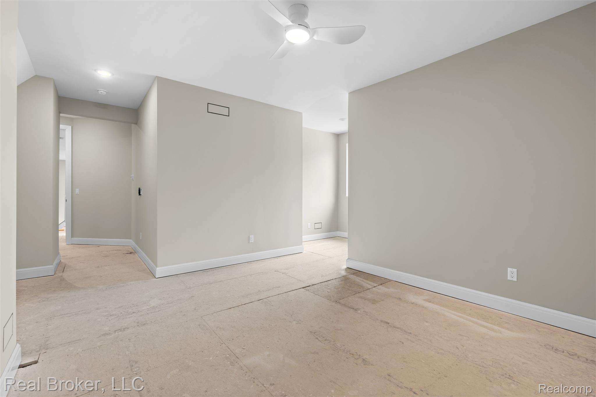 12114 22 Mile Road Utica, MI 48315 - Photo 51 of 70 Smooth ceilings with recessed lighting, modern ceiling fan, neutral wall tones, and white trim