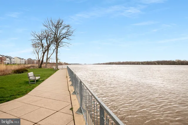 a view of a lake with a outdoor space