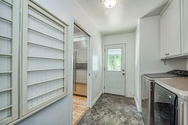 a view of storage and utility room