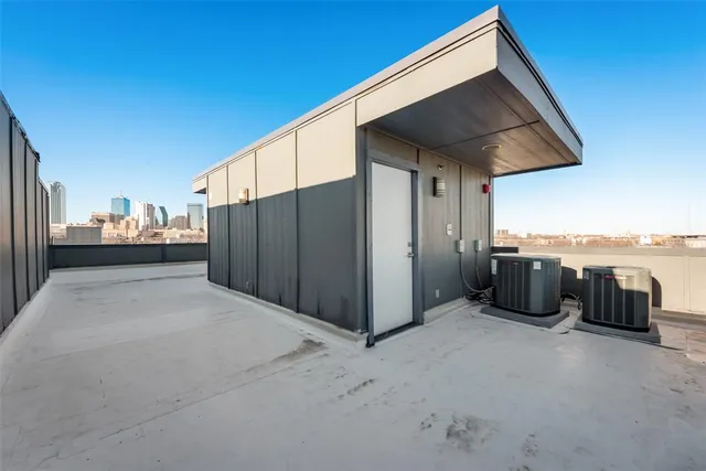 a view of a city with tall buildings