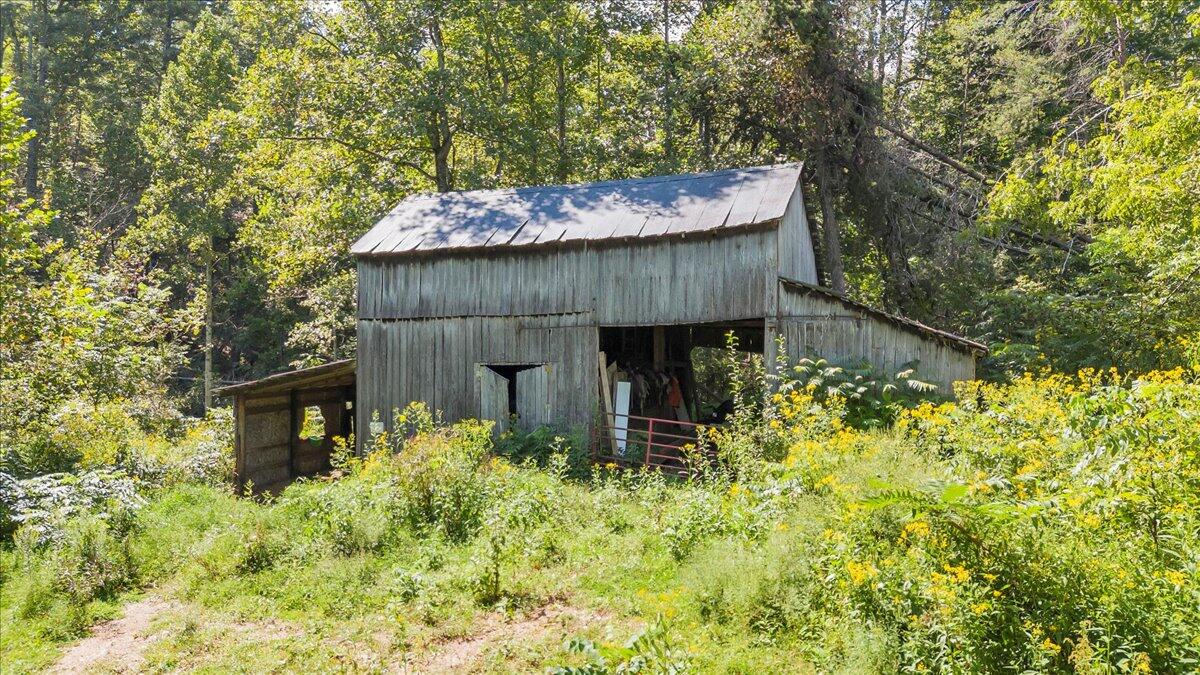 5741 Providence Church Road Ferrum, VA 24088 - Photo 30 of 52 a view of a house with a small yard plants and large tree