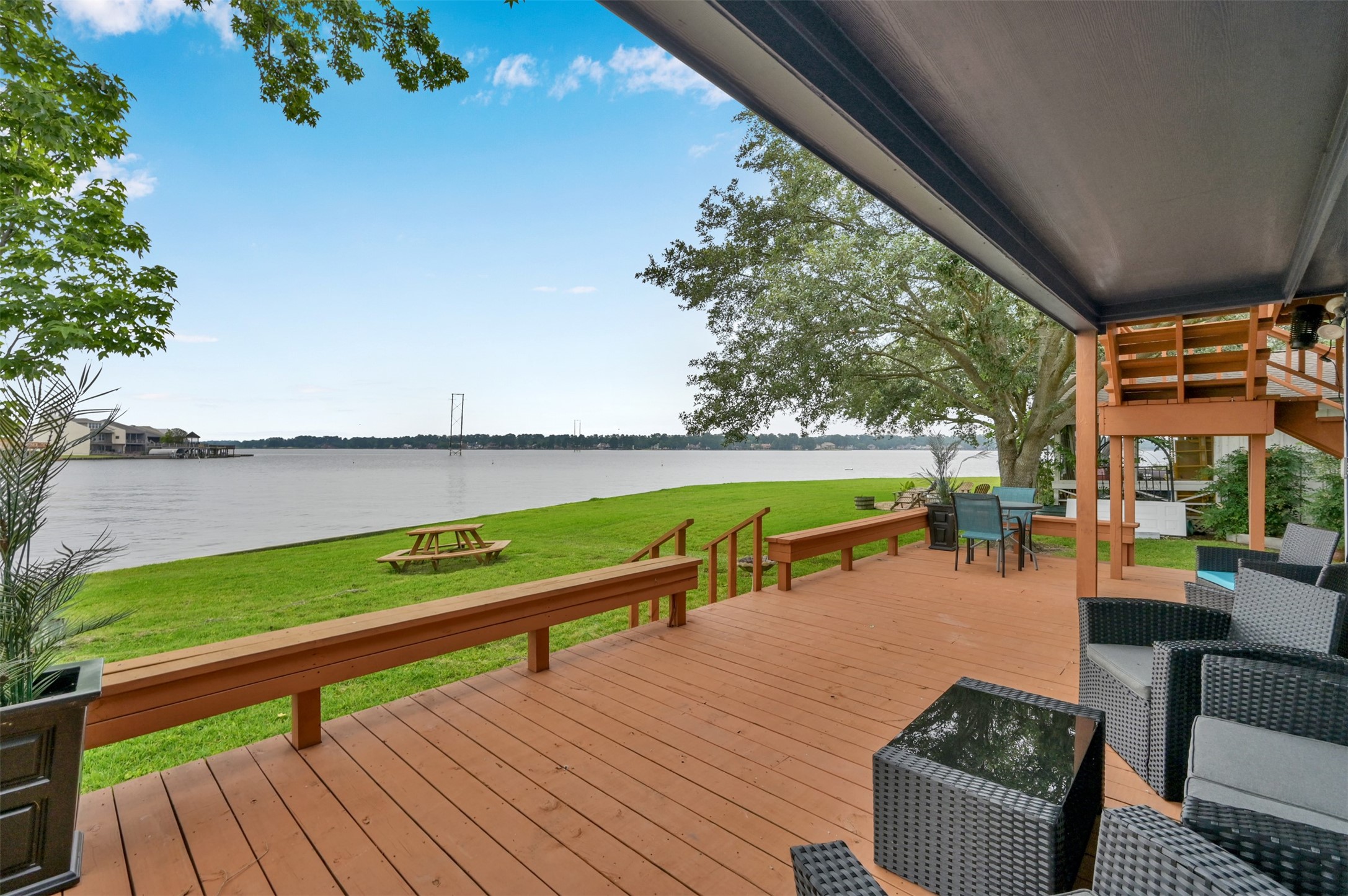 124 April Point Drive North Montgomery, TX 77356 - Photo 2 of 26 a view of swimming pool with outdoor seating and plants