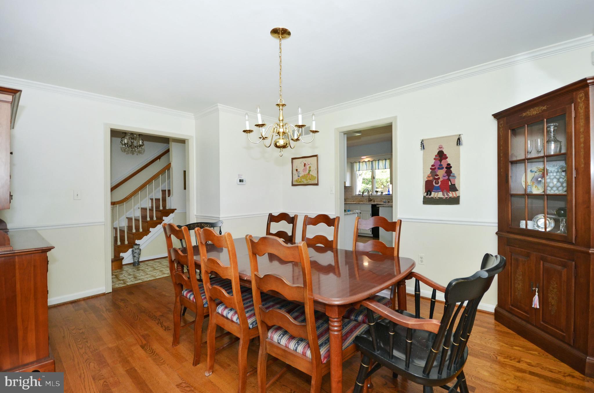 12917 Gent Road Reisterstown, MD 21136 - Photo 11 of 37 Spacious dining rm w/ crown molding & chair rail