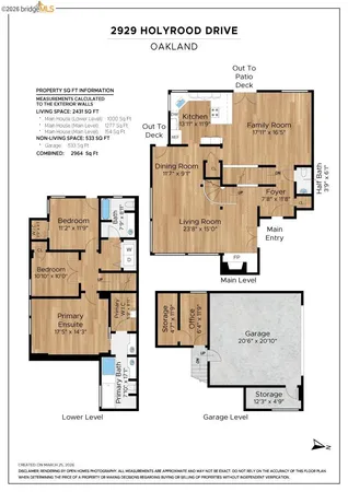 $1,095,000 | 2929 Holyrood Drive, Oakland, CA 94611