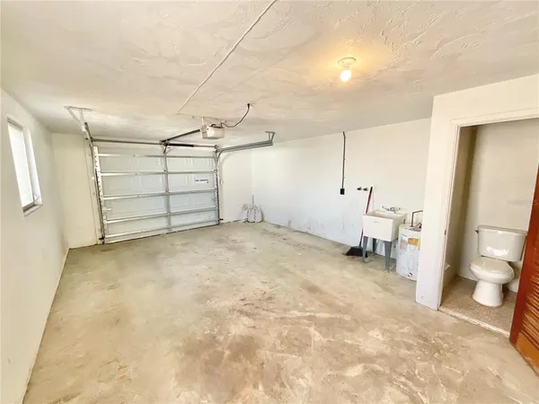 a view of a room with a storage