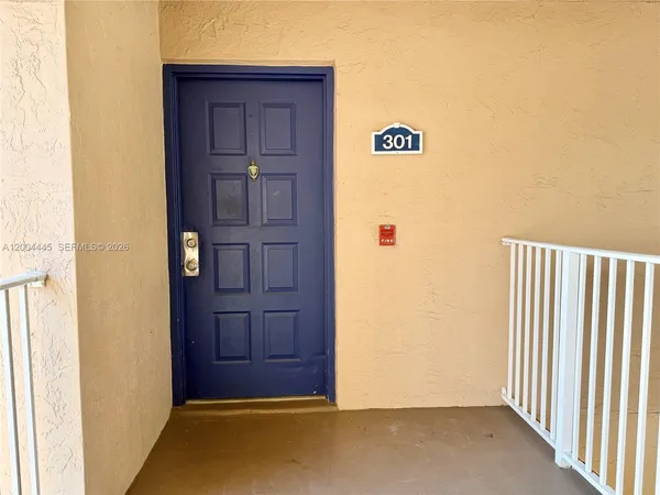 a view of front door