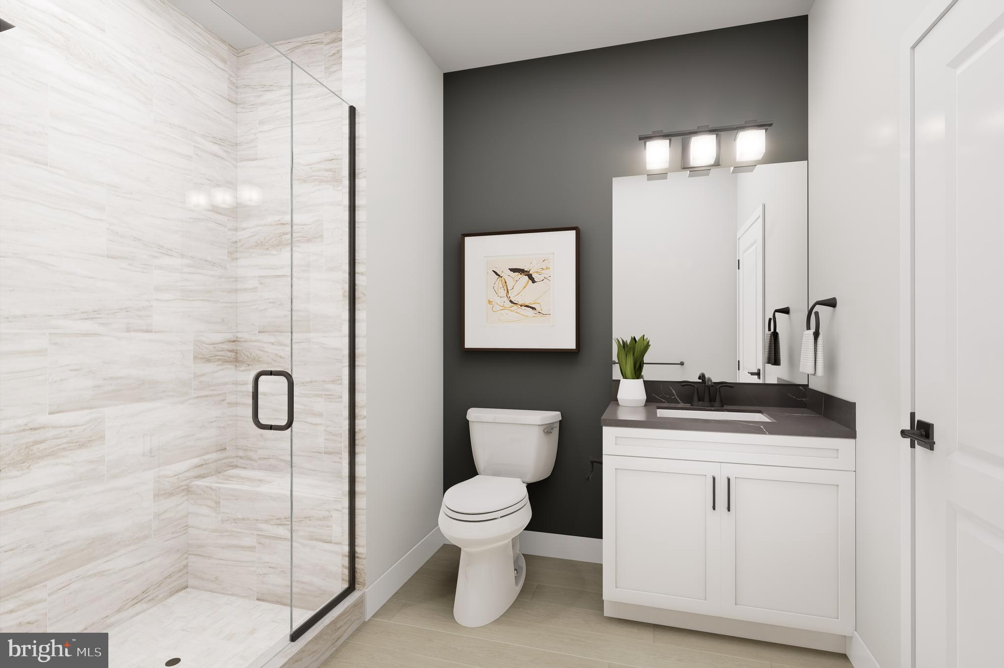 1121 Fortune Terrace, Unit 2 Potomac, MD 20854 - Photo 10 of 12 Secondary Bath - Rendering