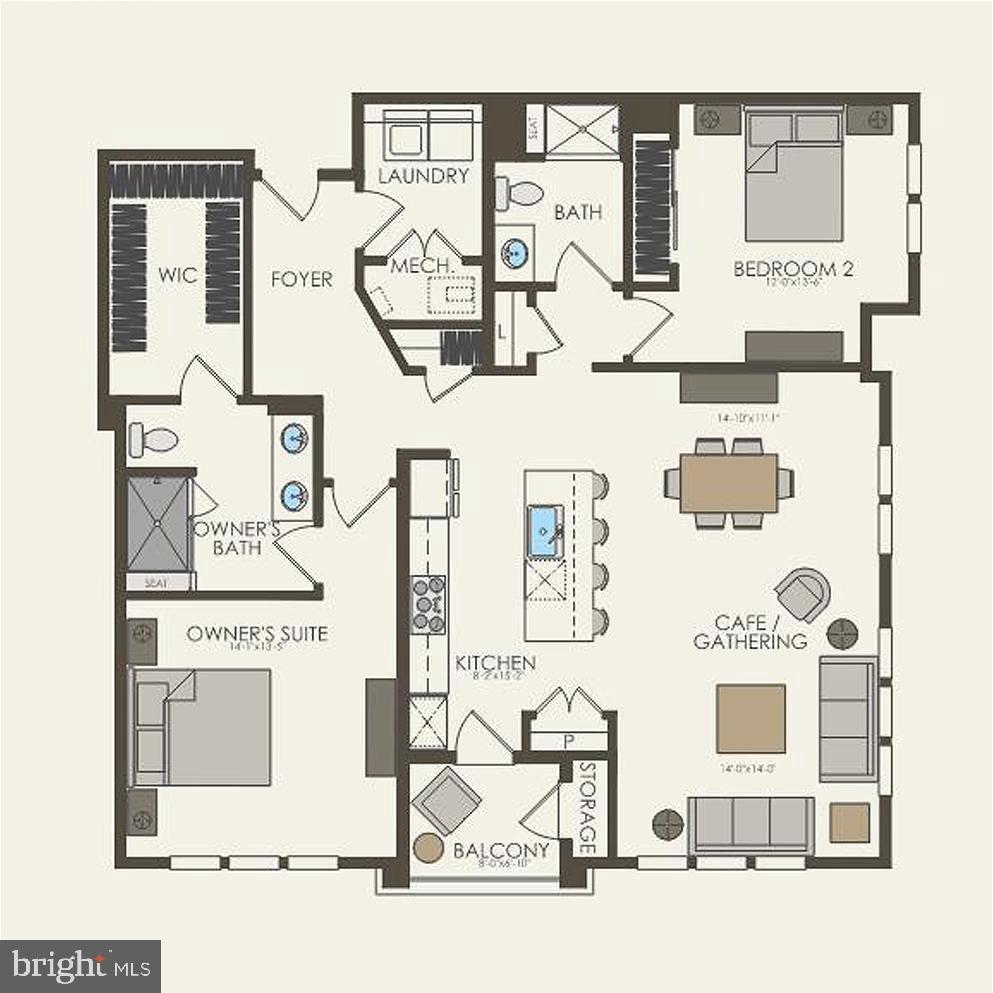1121 Fortune Terrace, Unit 2 Potomac, MD 20854 - Photo 12 of 12 Floorplan