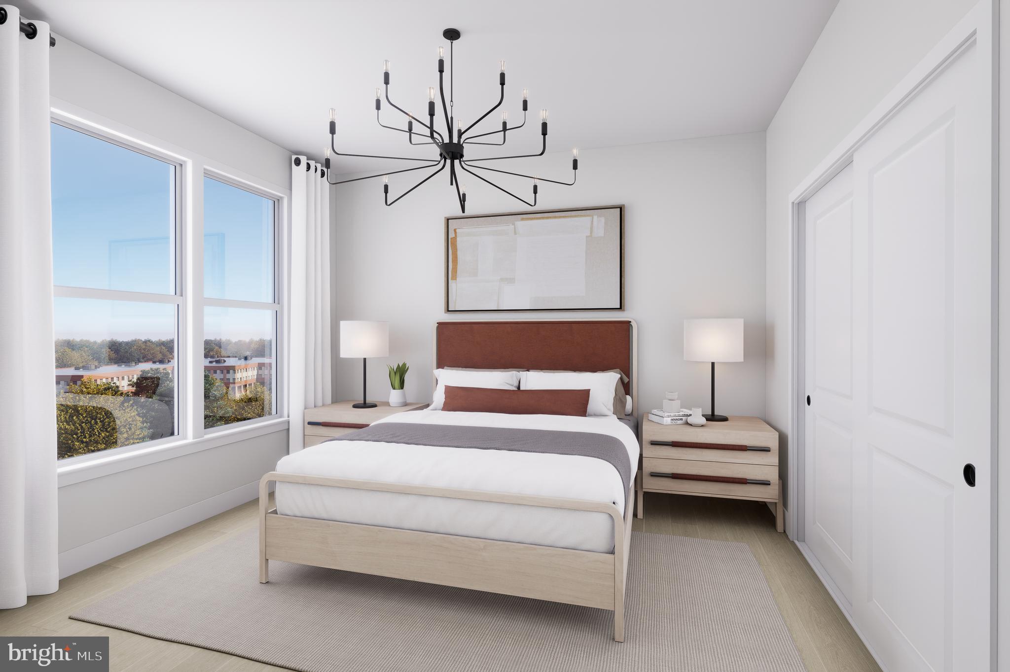 1121 Fortune Terrace, Unit 2 Potomac, MD 20854 - Photo 9 of 12 Secondary Bedroom - Rendering