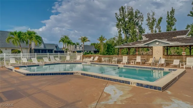 a view of outdoor space with seating