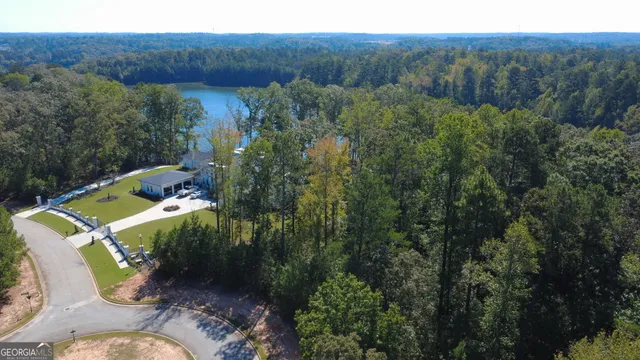 a view of a backyard with plants and mountain view