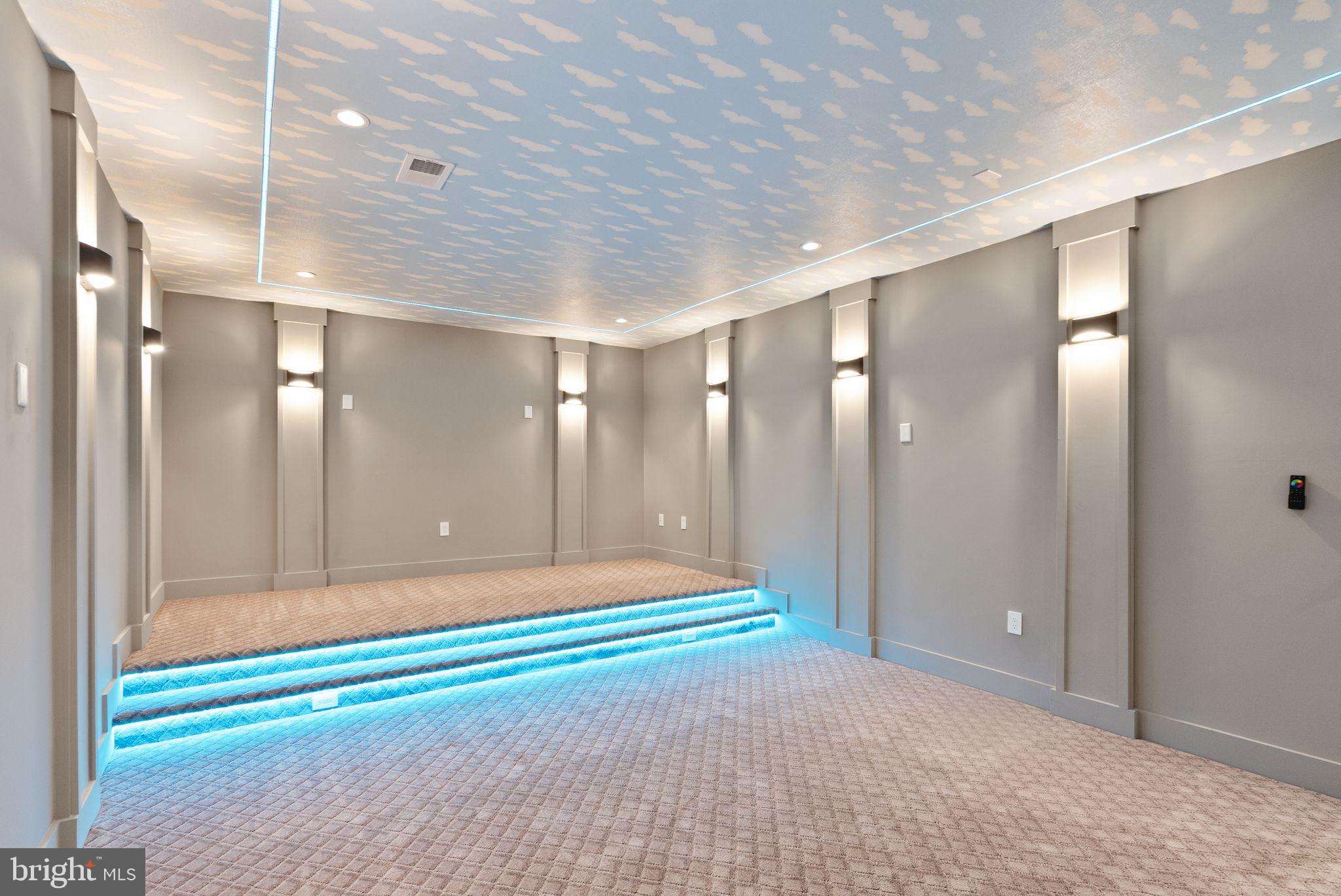 6329 Halsey Road McLean, VA 22101 - Photo 77 of 94 Sleek, modern media room with ambiance.