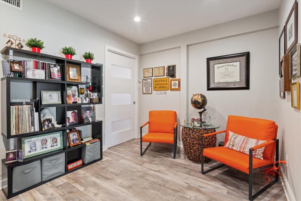 1617 Rambler Drive Waco, TX 76710 - Photo 19 of 36 Office with light wood-type flooring and recessed lighting