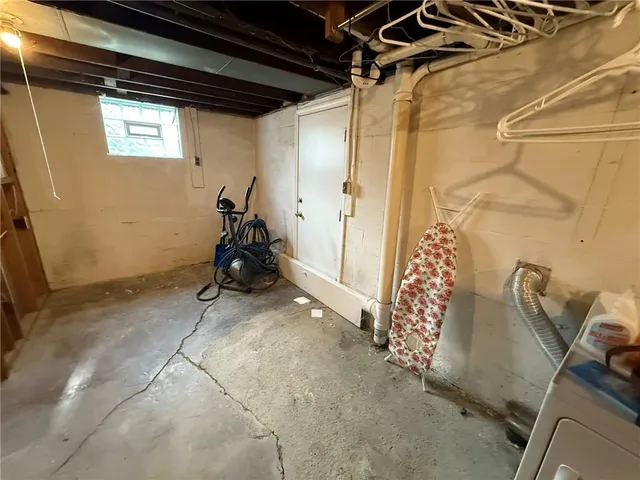 a view of storage and utility room