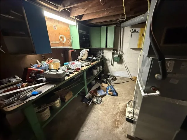 a room with musical instruments