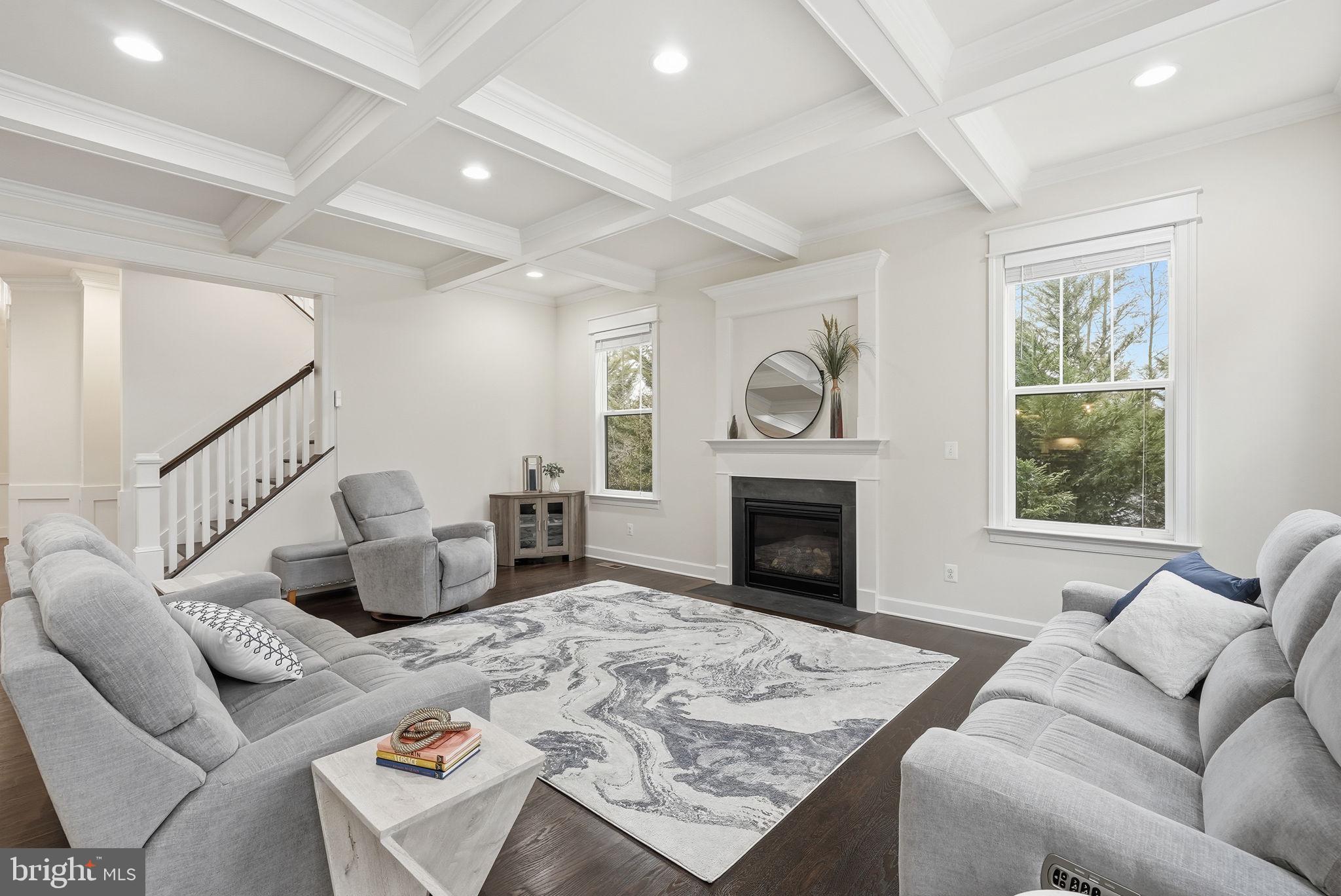 2867 Hill Road Vienna, VA 22181 - Photo 19 of 70 a living room with furniture and a fireplace