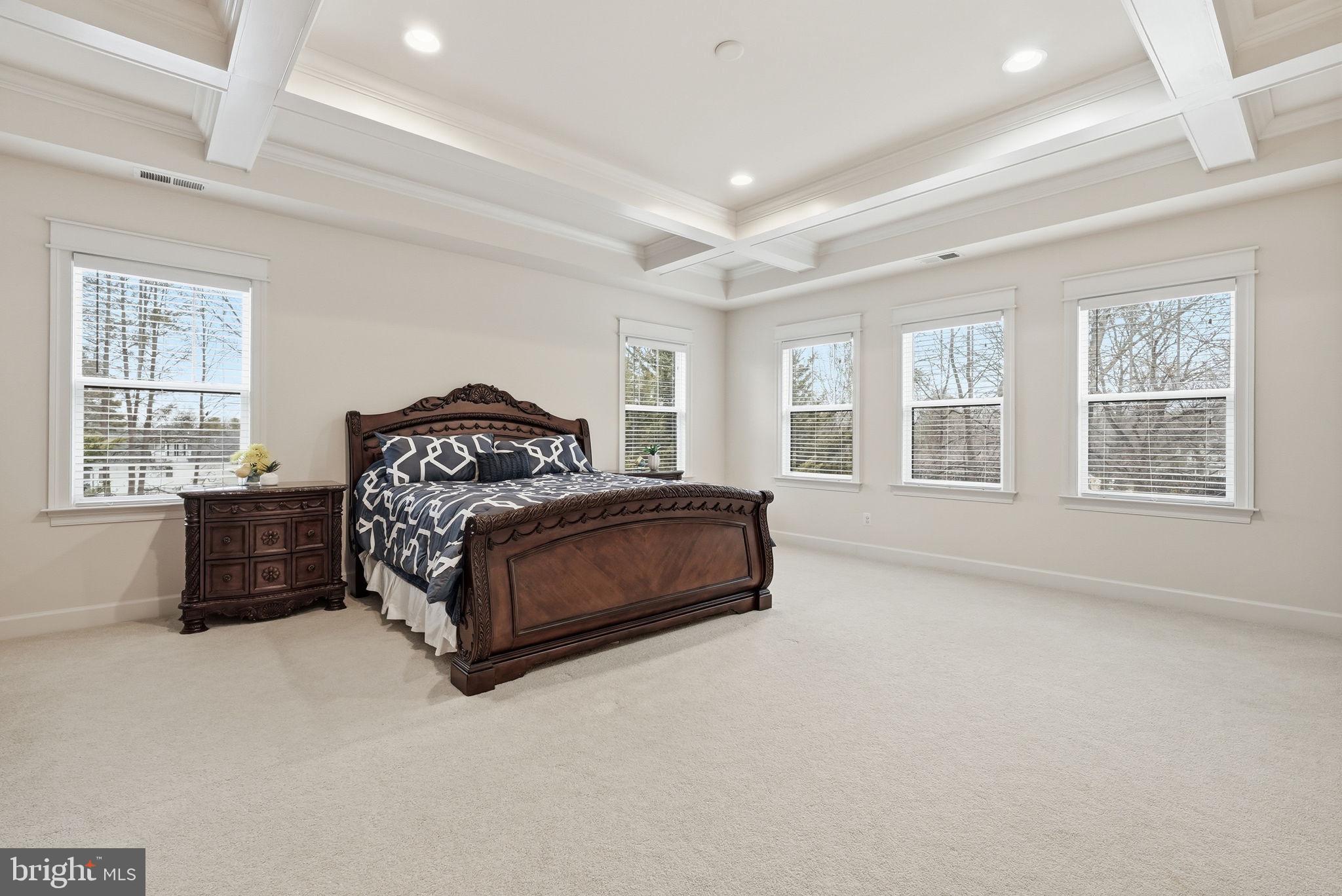 2867 Hill Road Vienna, VA 22181 - Photo 36 of 70 a bedroom with a large bed and two large window