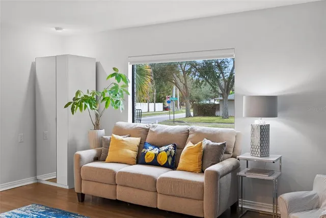 a view of a lake from a balcony