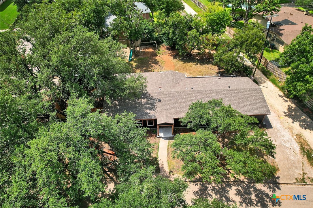 601 West Zenith Avenue Temple, TX 76501 - Photo 23 of 25 an aerial view of house with yard and outdoor seating