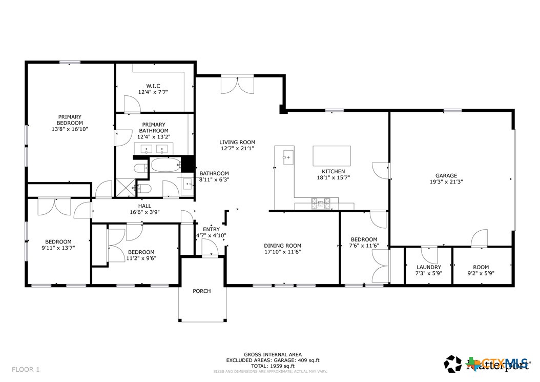 601 West Zenith Avenue Temple, TX 76501 - Photo 25 of 25 a picture of a floor plan