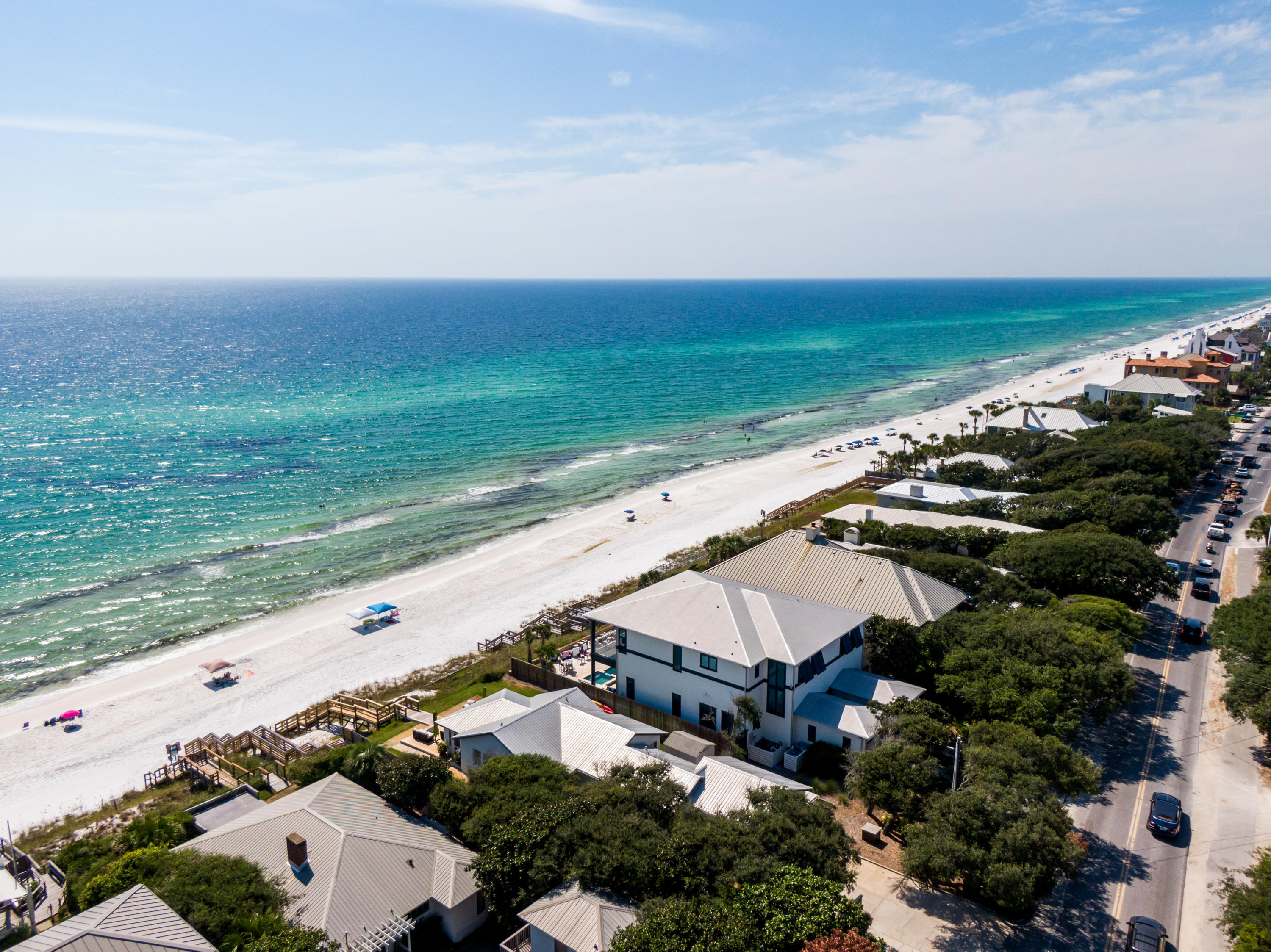 2912 East County Highway 30A Santa Rosa Beach, FL 32459 - Photo 40 of 43 an aerial view of beach and ocean